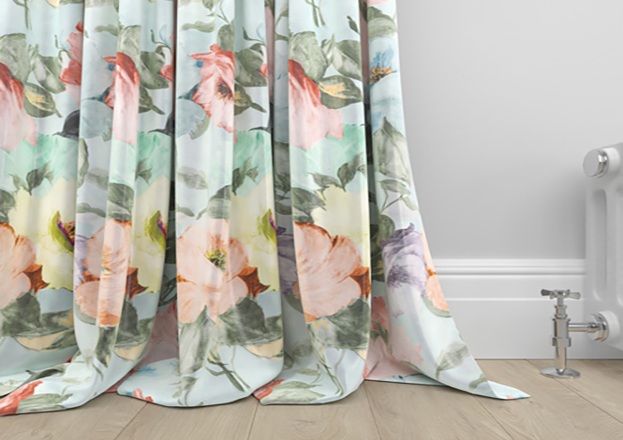 Amelia Faux Silk, Coral Kiss - Made to Measure Curtain - Image 6